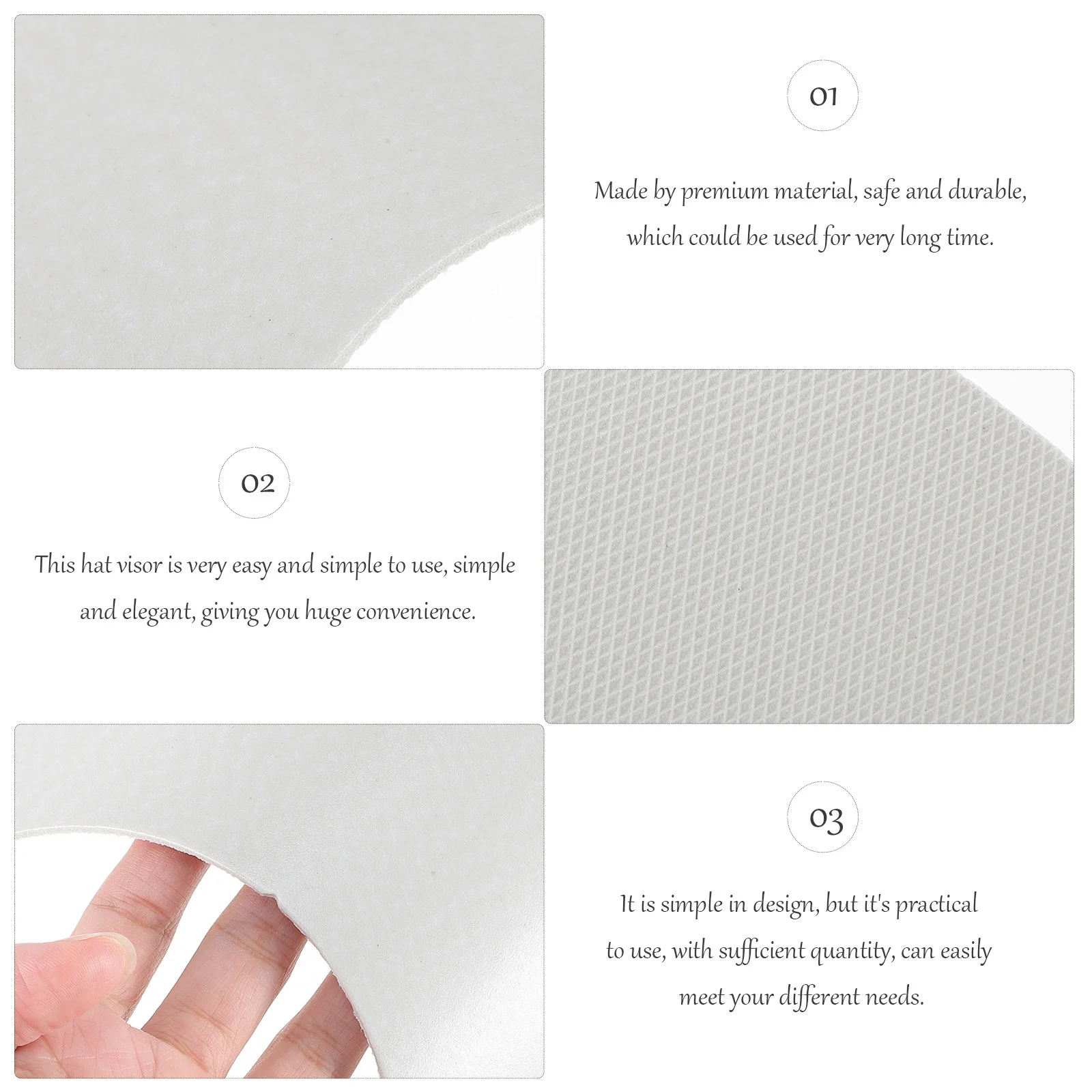 

10Pcs Wide Brim Sun Protection Hat Visors Durable Simple Design Sports Caps Visor Women Men Outdoor Visors for Women