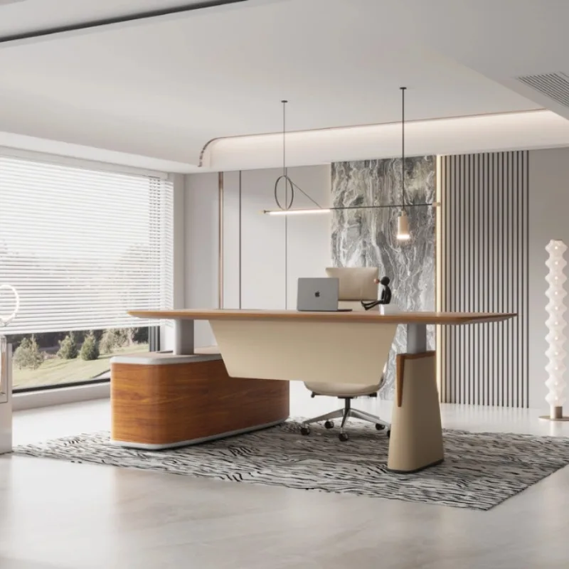 Luxury Executive Office Boss/CEO Wooden Desk Standing Table, Suitable for Hospitals, Schools or Hotels