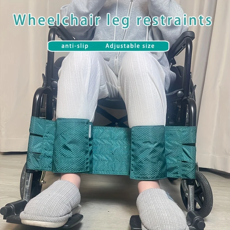 

Wheelchair Leg Strap Black Wheelchair Foot Rest Restraint for Elderly Disabled Legs Restraining Safety Fixation Strip Brace