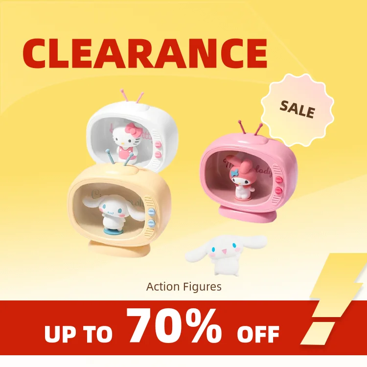 Clearance_Kawaii Sanrio Anime Figure Cinnamoroll My Melody Hello Kitty Night Light Desktop Tv Model Decorate Ambient Light Chris