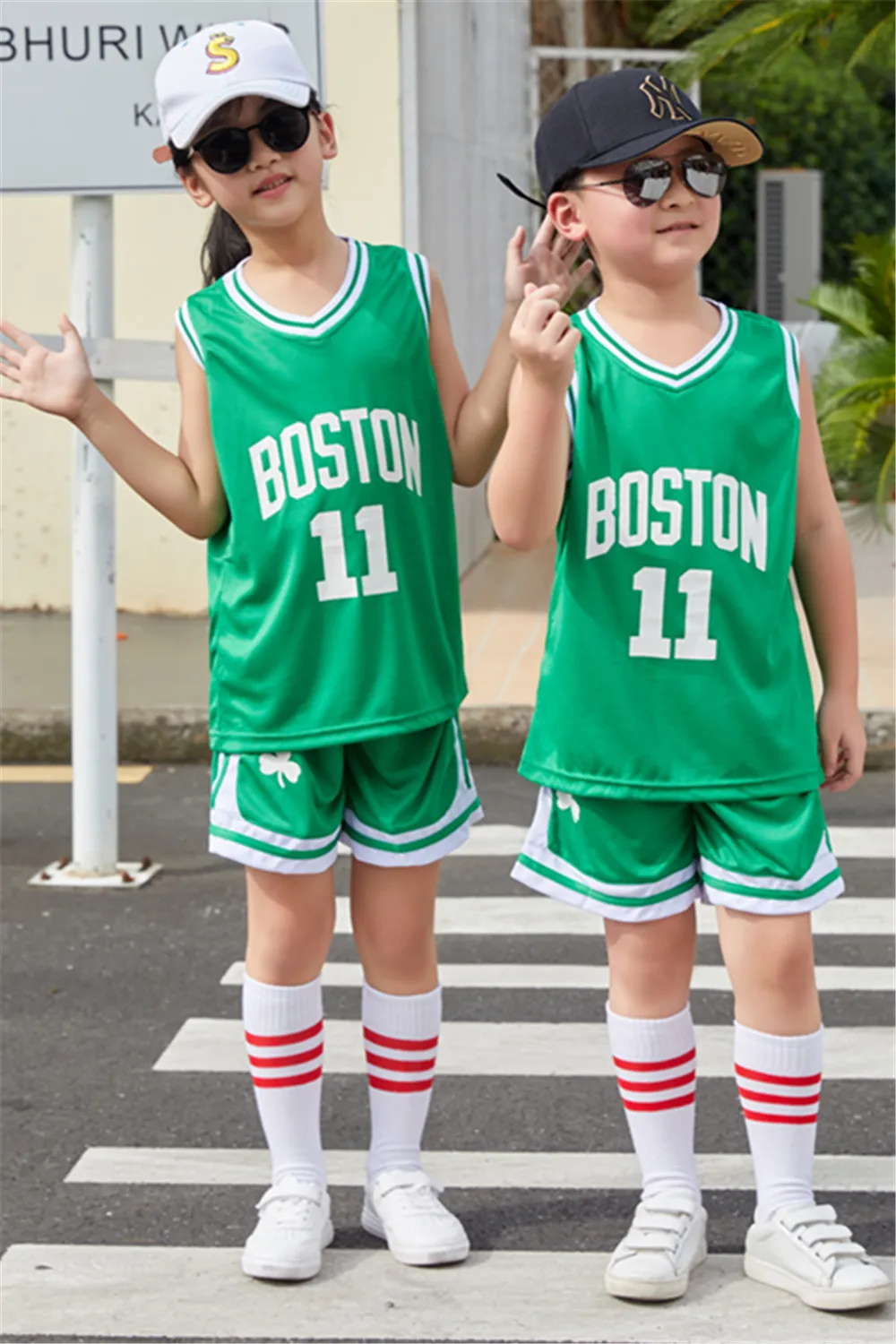 NEW 23/24 boy girl special number 11 Basketball Jerseys Children\'s uniform set primary school jersey game team uniform training