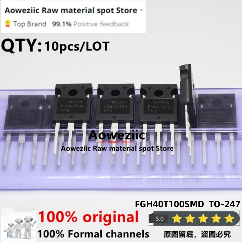 

Aoweziic 100% New Imported Original FGH40T100SMD FGH40T100 TO-247 Triode IGBT Tube 40A 1000V