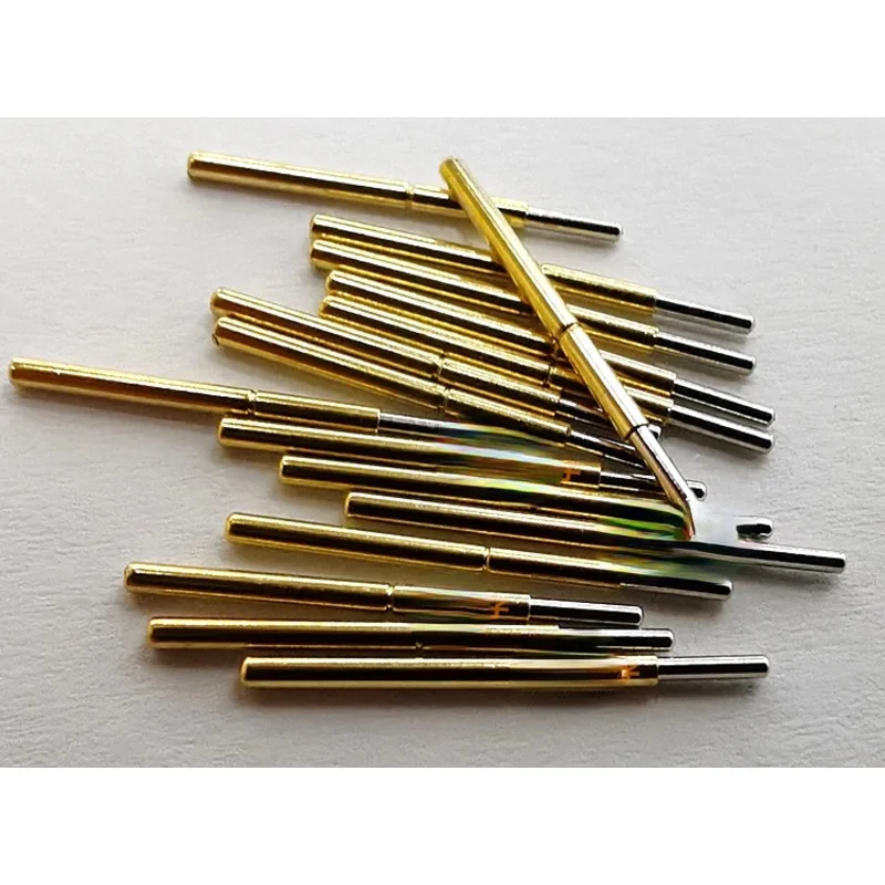 100ชิ้น1 # เบอร์ 1 มม.PCB Thimble P75-J1 รอบหัวทดสอบทองแดงวัสดุสั้น Probe