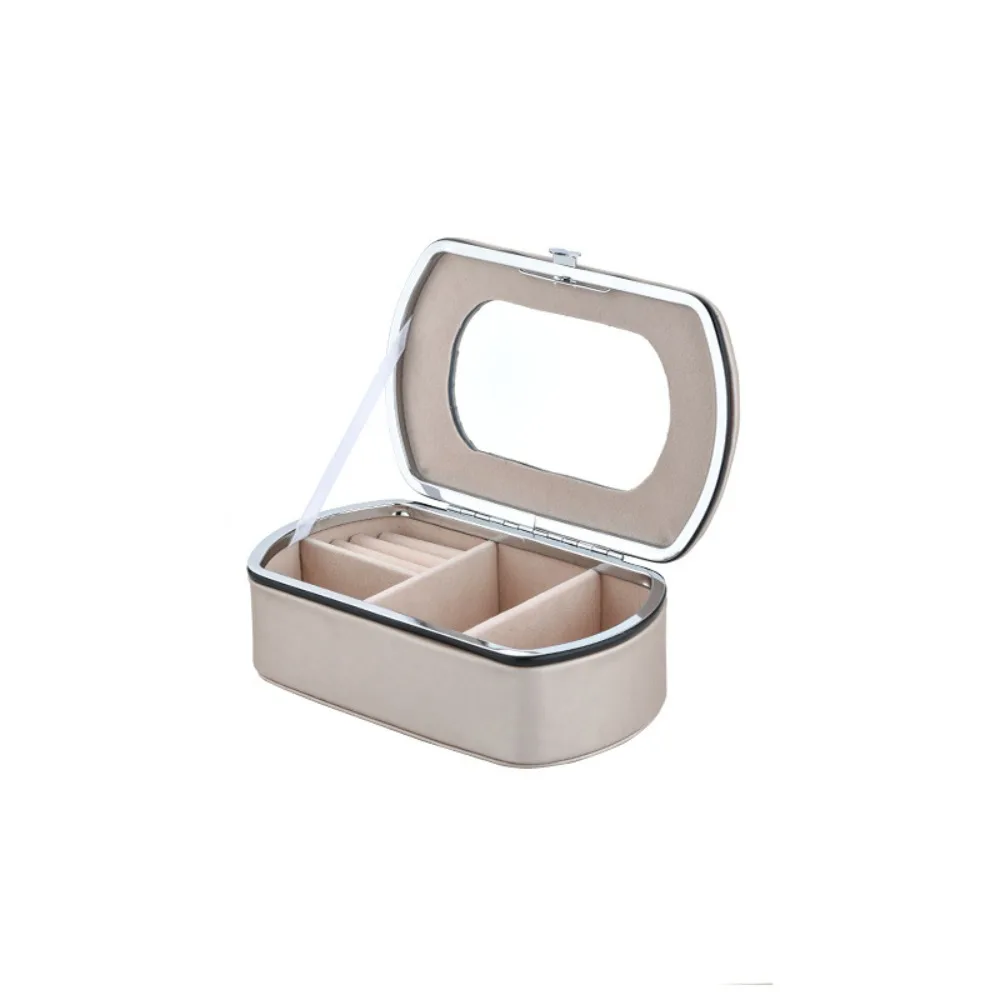 

PU Leather Jewelry Packing Box Dustproof Necklace Bracelet Jewelry Storage Case Organizer Earrings Rings Holder Necklace