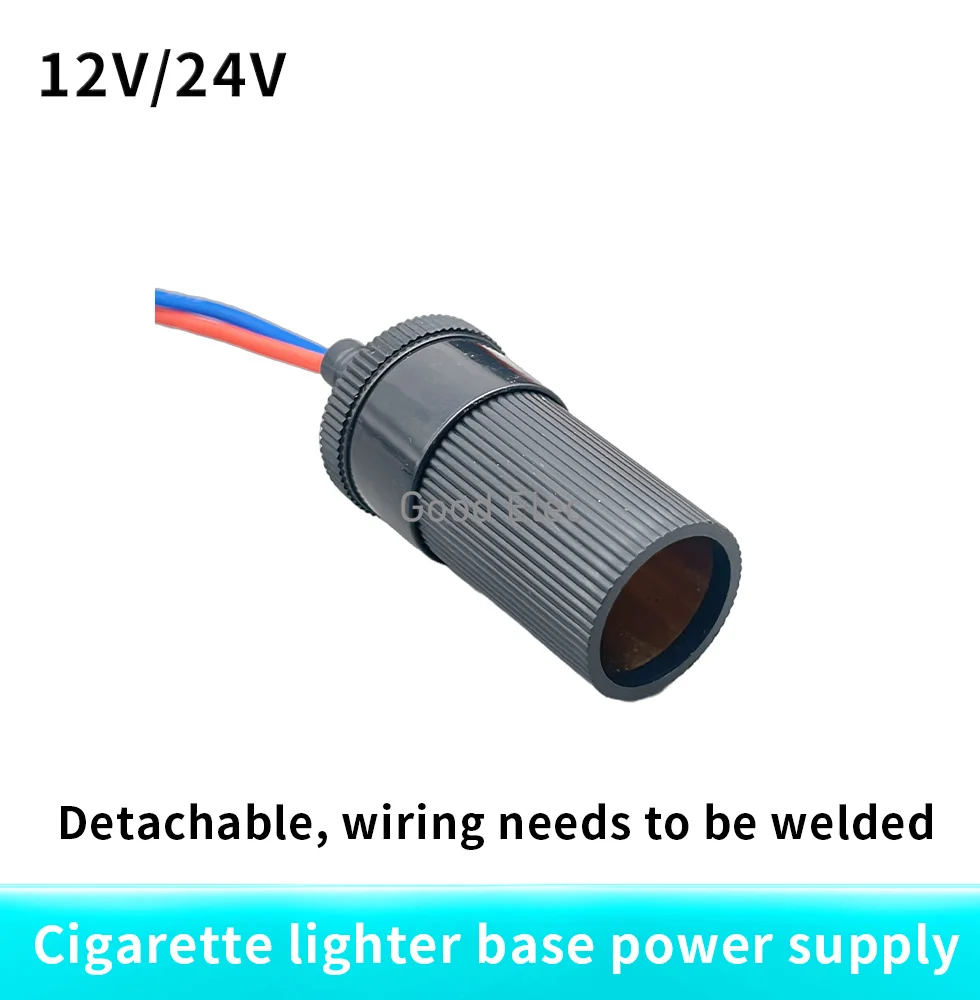 1PCS Car Accessory 12V 24V Female Cigarette Lighter Inline Socket Connector Conversion Plug