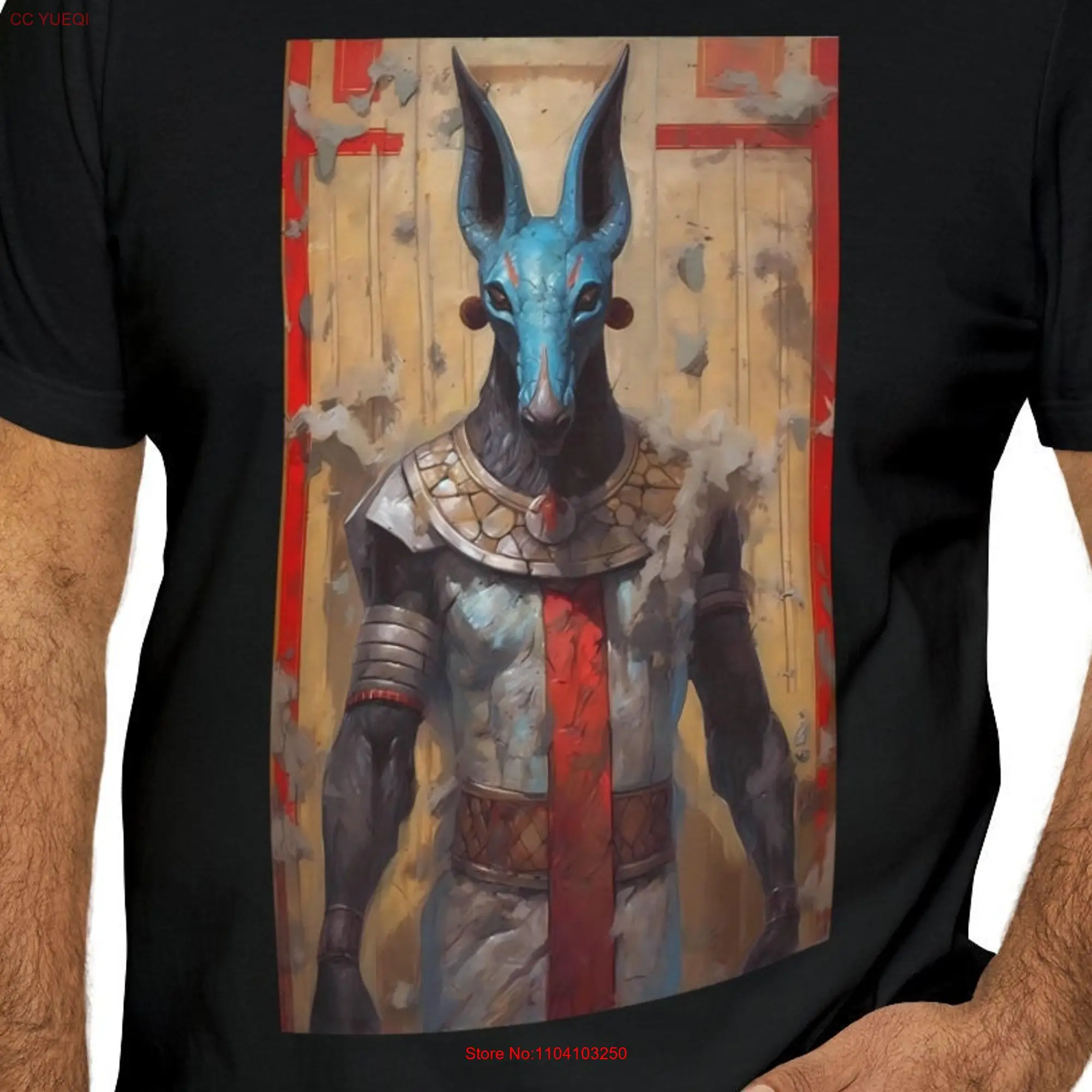 Anubis God Egyptian Gods T ShirT Damned Macabre Dark Academia Occult Apparel Clothing Goth Gothic long or short sleeves