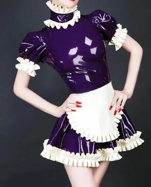 

customized latex sexy women Mellifluous latex dress handmade natural 100%rubber clubwear cosplay