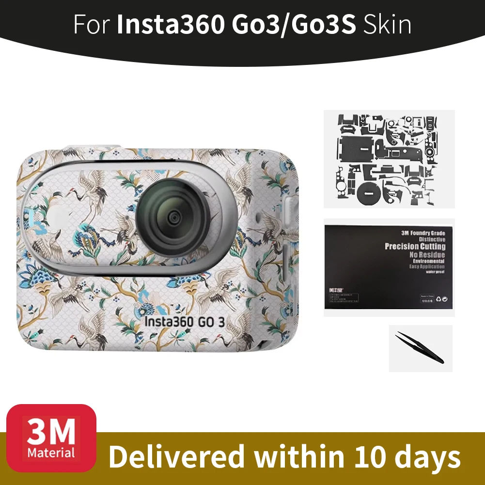 ل Insta360 go3s الجلد Insta360 Go3S/Go3 عمل كاميرا الجلد المضادة للخدش كاميرا طبقة رقيقة واقية المزيد من الألوان