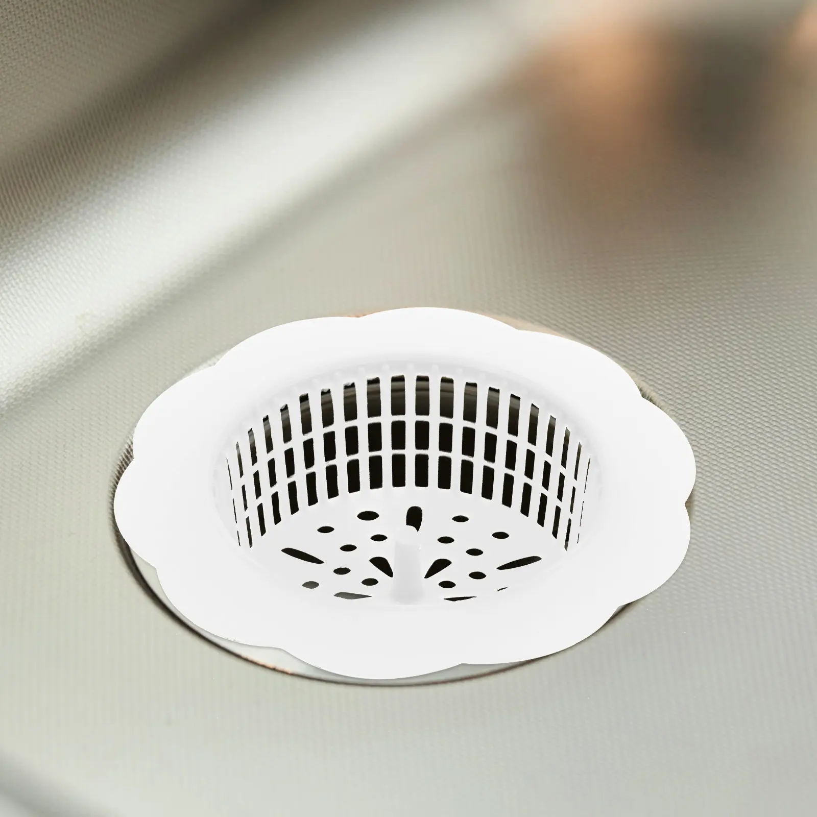 

8pcs Sealing Filter Mesh Reusable Drain Covers For Kitchen Bathroom Anti-Blocking Sink Strainer Hair Catcher Food Residue
