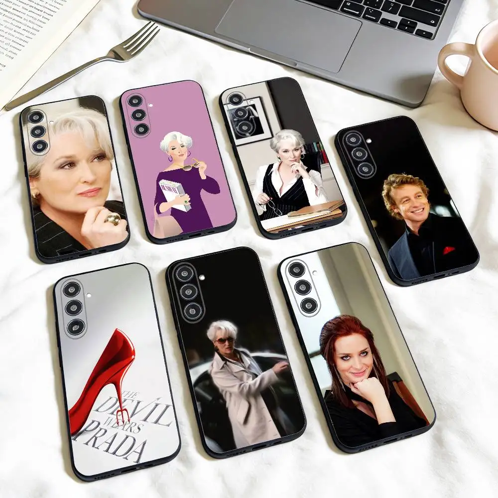 M-Miranda The Devil Wears Prada   phone Case For Samsung Galaxy A73,A72,A71,A70,A53,A52,A51,Others Soft Black Shell