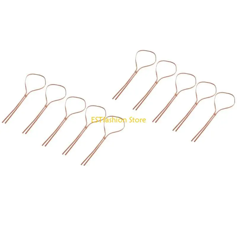 Y5GC 10pcs PU Leather Craft Hat Strings Adjustable Cord For Customizing Straw Hats
