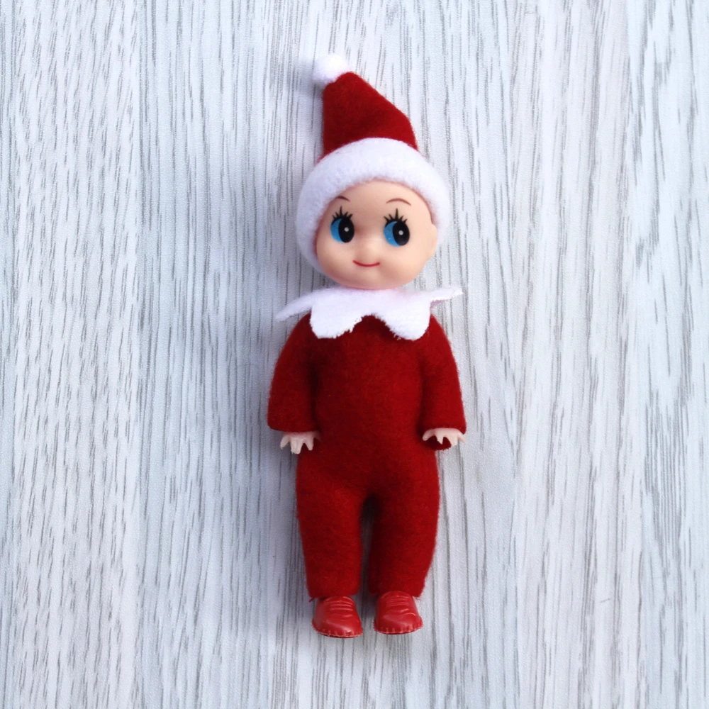 10cm Toddler Baby Elf Dolls with Movable Arms Legs Doll House Accessories Christmas Dolls Baby Elves Toy For Kids