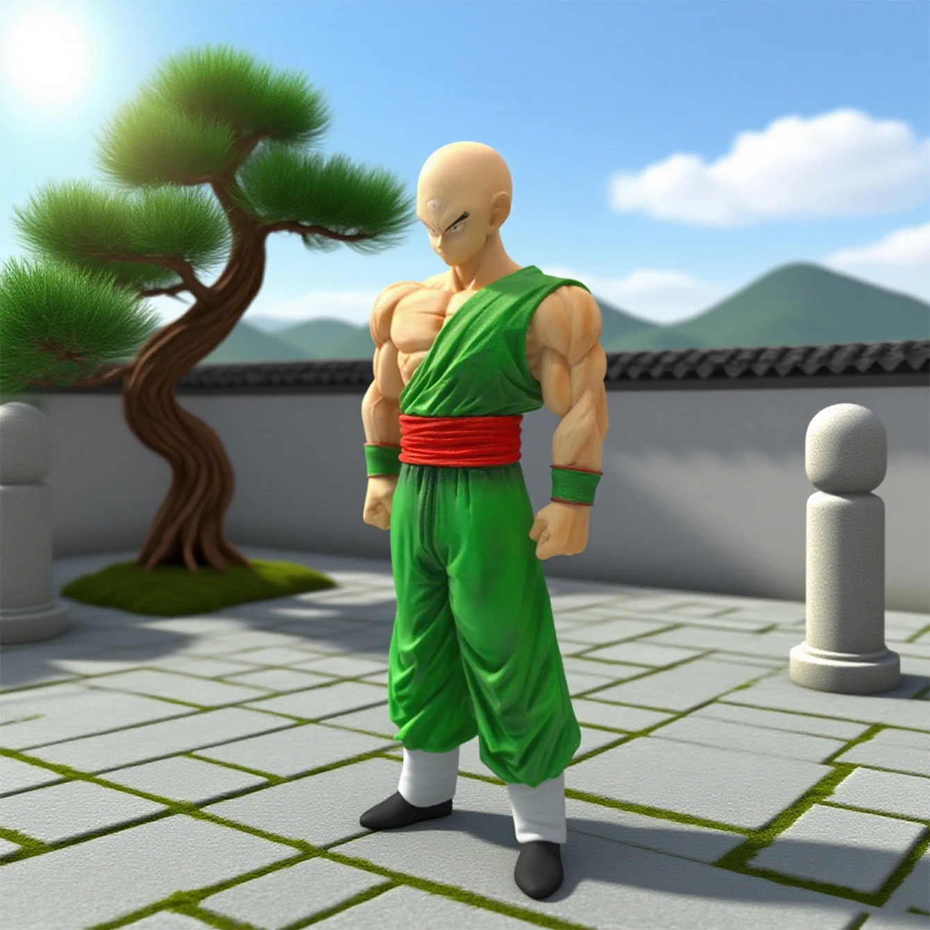 

Dragon Ball Single Character Tianjin Rice Anime Handmade PVC Model Doll Toy Desktop Ornament Gift