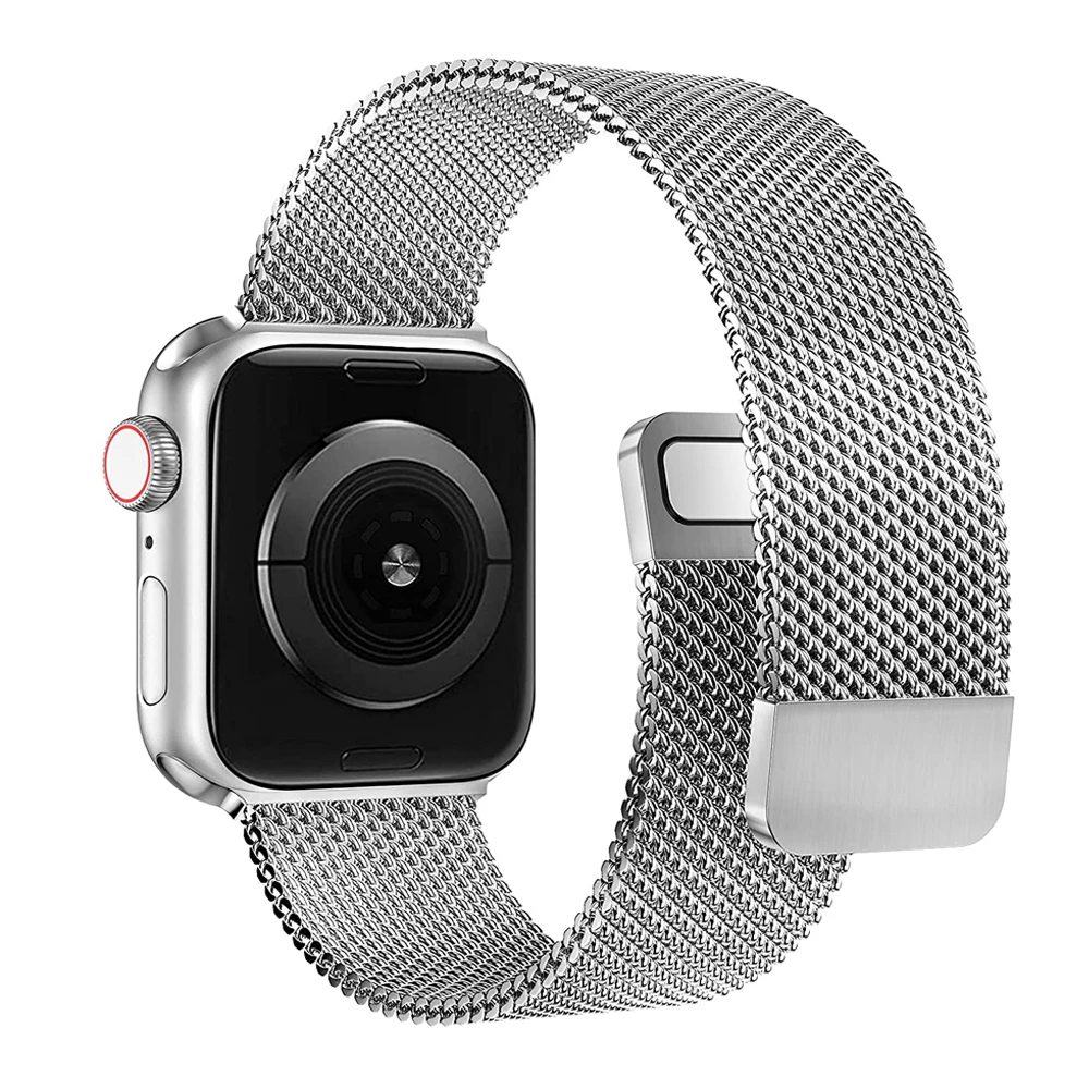 Milanese Loop Strap For Apple Watch Bands 44mm 40mm 45mm 49mm 41mm 42mm 38 Correa Bracelet iWatch Series 3 4 5 6 SE 7 8 9 Ultra2