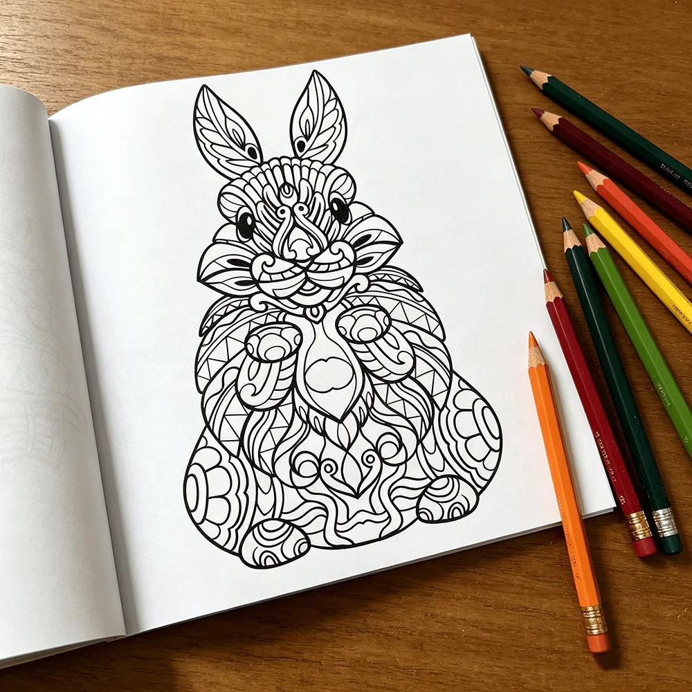 

Animal Mandala Coloring Book: Relaxing Patterns for Stress Relief – Perfect for All Ages
