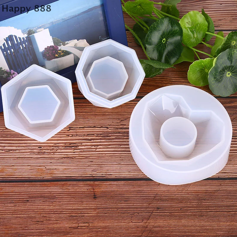 Silicone Mold For Plant Flower Pots, Epoxy Resin Crafts, DIY Candle Holders, And Jewelry Making – Multi-Purpose Crafting Tool