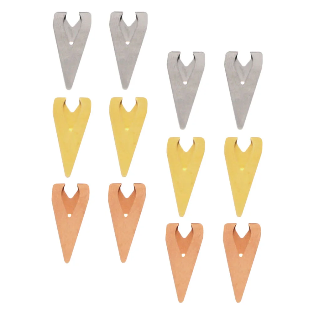 12 Pcs Metal Bookmark Holder Bookmarks Label Clips Planner for Kids Stainless Steel Child Students Reading Retro