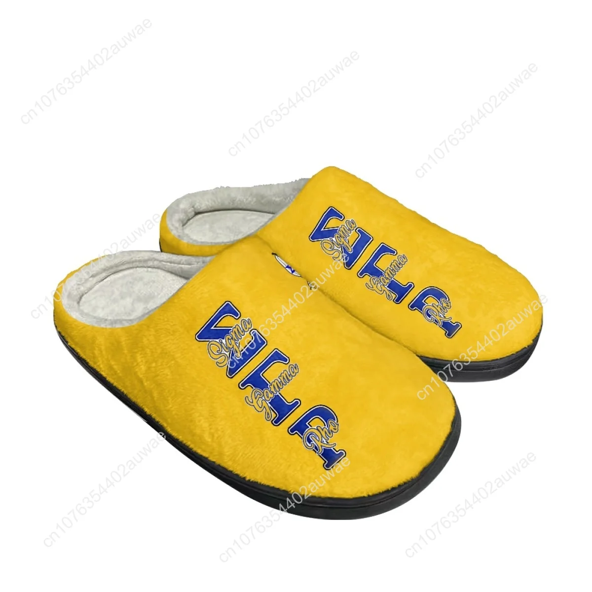 Sigma Gamma Rho Design Women Home Slippers Indoor Bedroom Couple Cotton Slipper Autumn Winter Warm Men's Slides Print On Demand