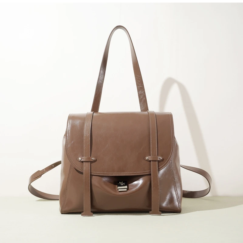 

Jonlily Women Genuine Leather Shoulder Bag Female Fashion Handbag Totes Casual Crossbody Bag Daybag Sling Backpack Purse -KG2181