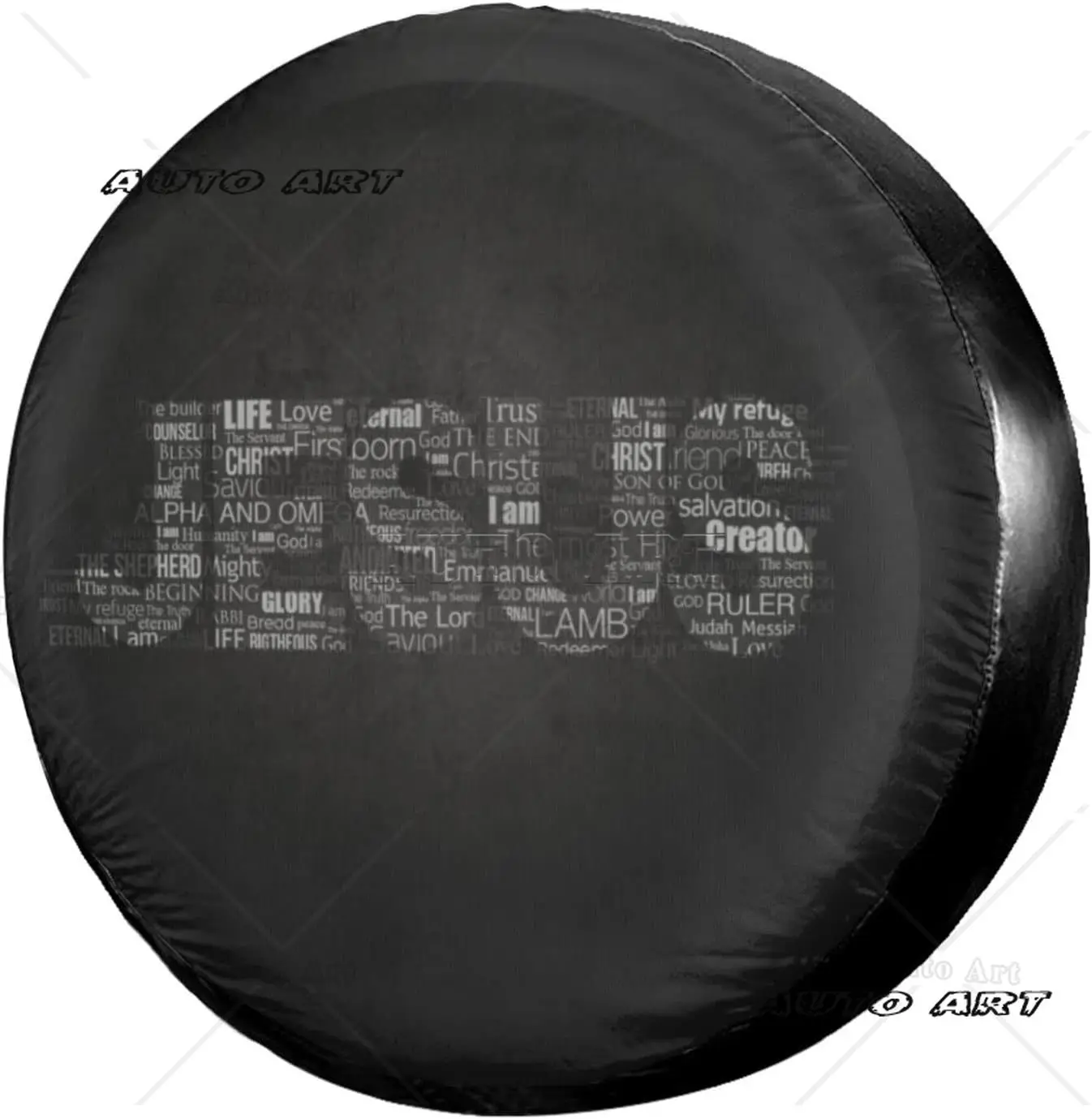 

Jesus Spare Tire Cover Dust-Proof Wheel Tire Cover Fit Trailer Camper Travel Trailer Accessories
