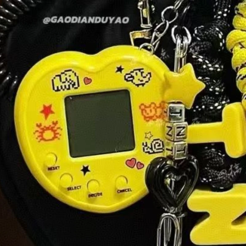 حقيبة وحدة تحكم ألعاب أصلية جديدة قابلة للتشغيل قلادة معدنية الفشار الأصفر سلسلة مفاتيح متعددة الاستخدامات ملحقات حقيبة متعددة الاستخدامات