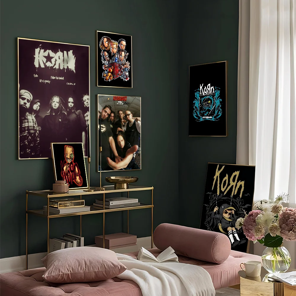 

K-korn-Rock Band Anime Posters Sticky Fancy Wall Sticker For Living Room Bar Decoration Room Wall Decor