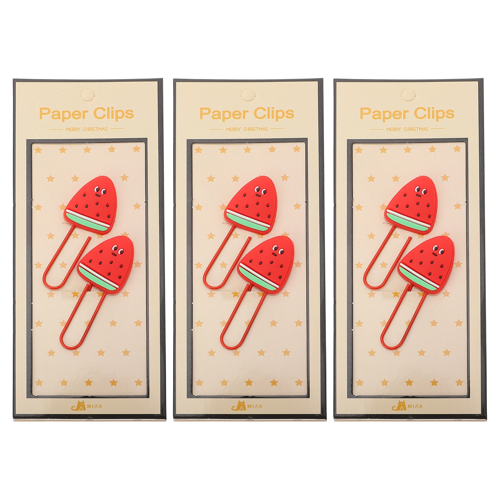 6 Pcs Fruit shaped Clips Mini Lovely Colored Clamps Soft Rubber Paper Clips Easy Install Remove Suitable Files