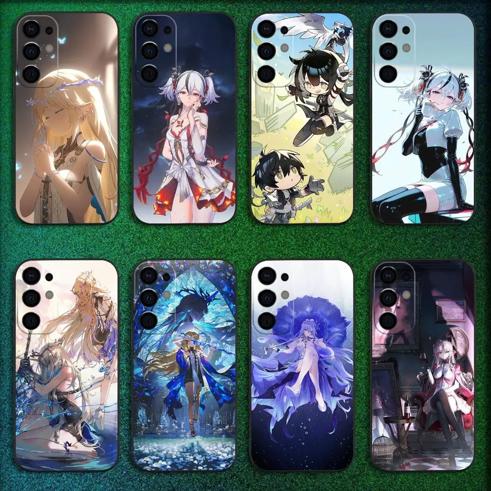 

game w-wuthering waves Phone Case For Samsung S25,S24,S21,S22,S23,S30,Ultra,S20,Plus,Fe,Lite,5G Black Cover