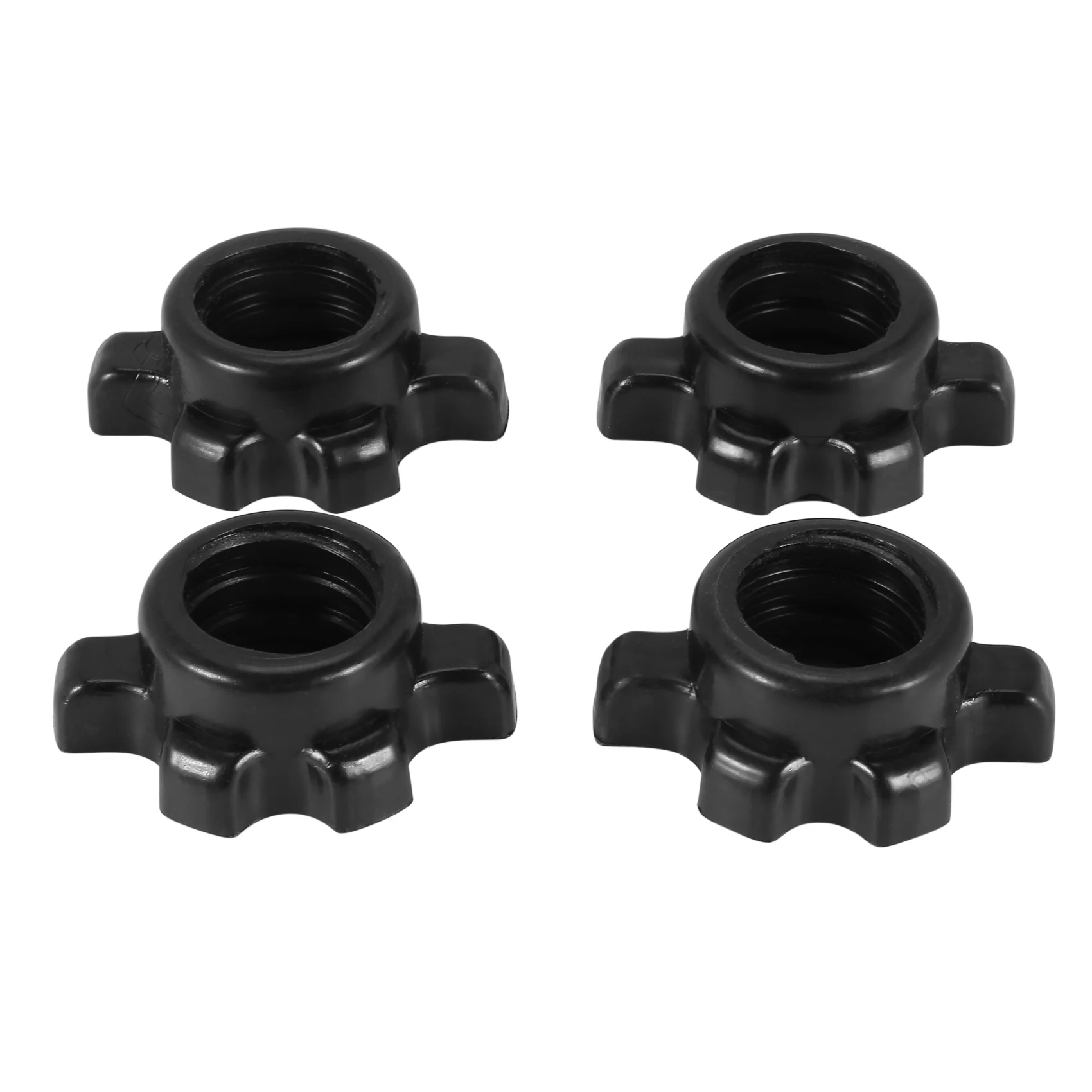 4Pcs Dumbbell Bar Nut Barbells Spin Screw Clamp Dumbell Weight Lifting Fitness Equipments Accessories