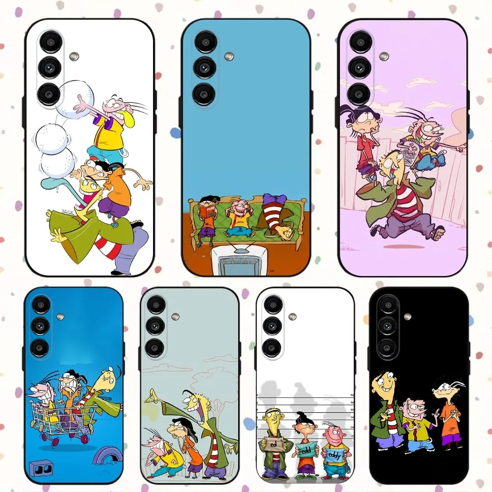 Cartoon E-Ed Edd N Eddy Phone Case For Samsung S24,S21,S22,S23,S30,Ultra,S20,Plus,Fe,Lite,Note,10,9,5G Black Soft Cover