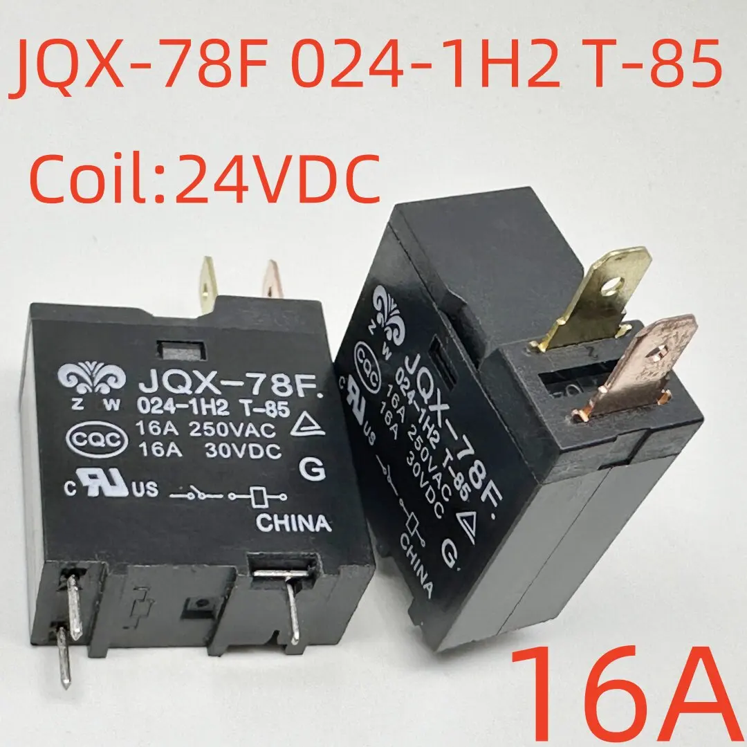 10PCS Genuine for 3Pin 16A 24V Microwave Relay JQX-78F 024-1H2 T-85