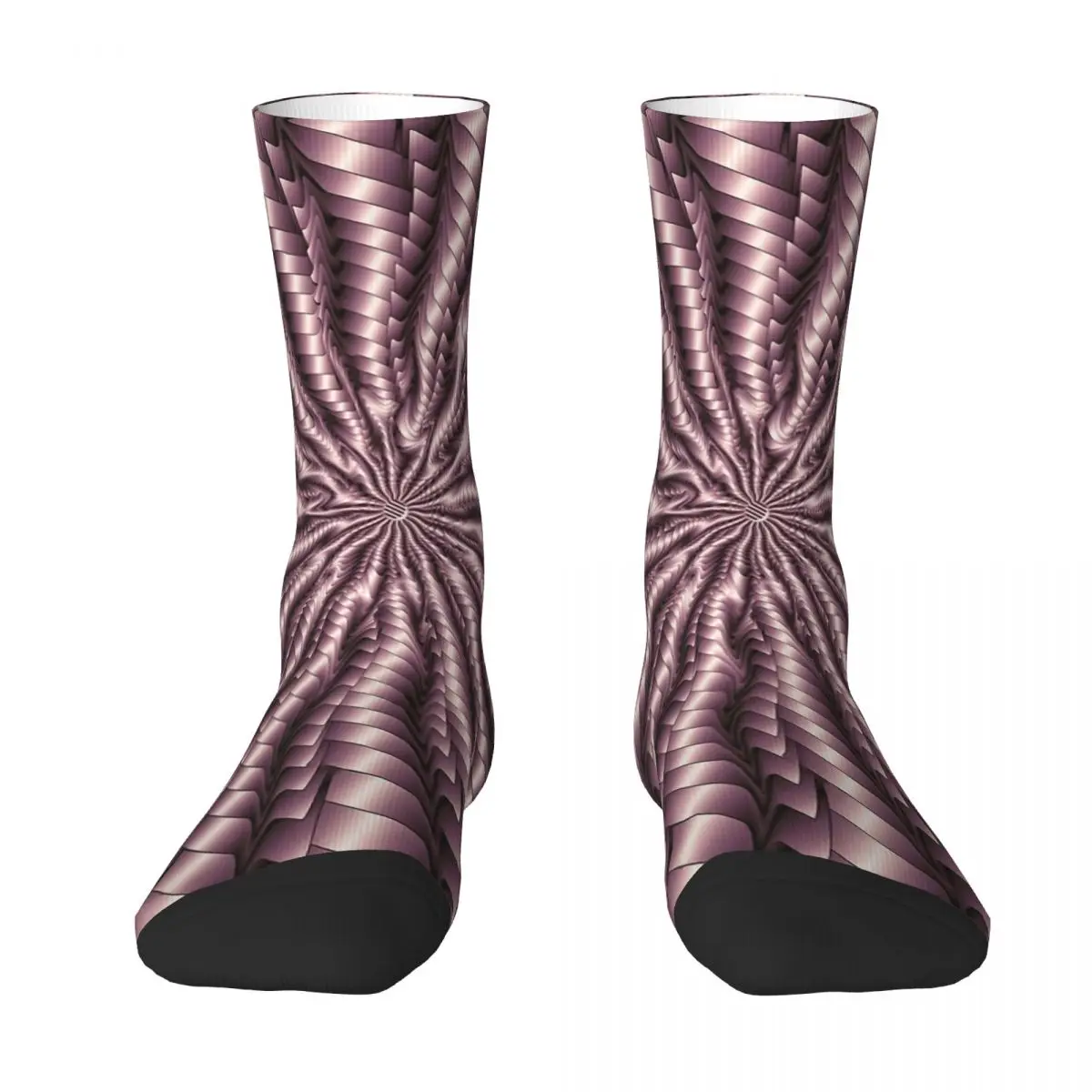 

Geometric 3D Vortex Illusion Funny Socks Male Mens Women Summer Stockings Polyester