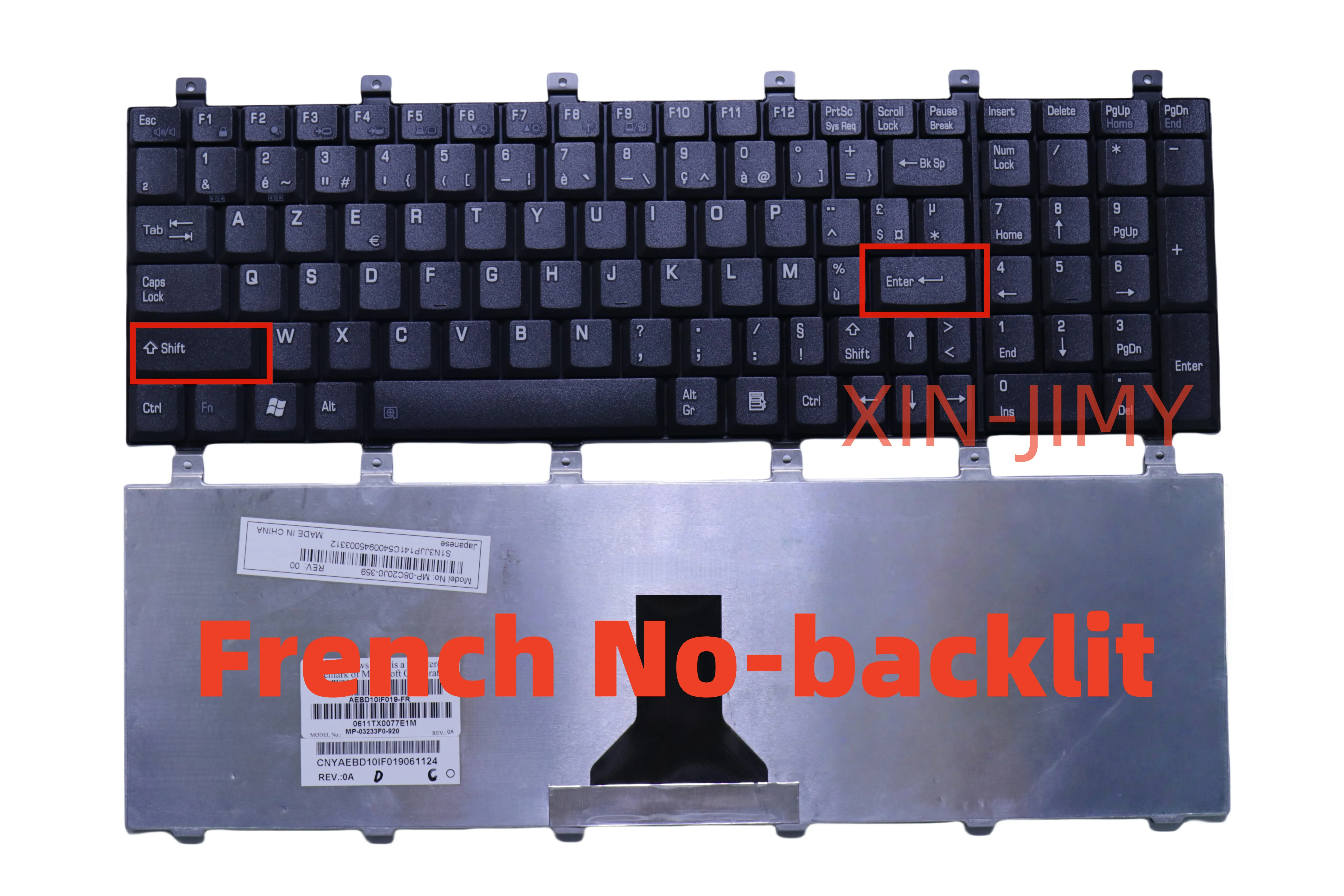 Teclado francés para ordenador portátil Toshiba Satellite M60 M65 P100 P105, teclado negro para portátil AEBD10IF0 sin retroiluminación