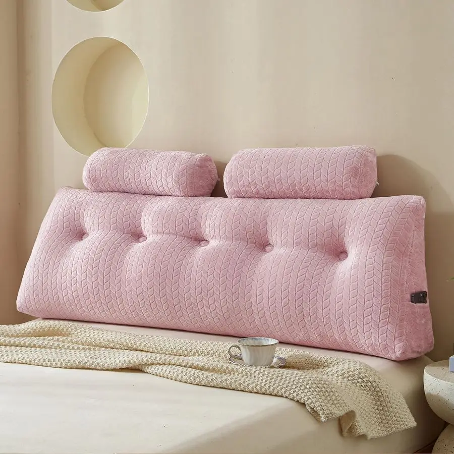 

Подушка из клинового изголовья с 2-мя подушками для шеи, треугольная подушка на клиновой спинке, изголовье кровати, кушетки и шезлонга