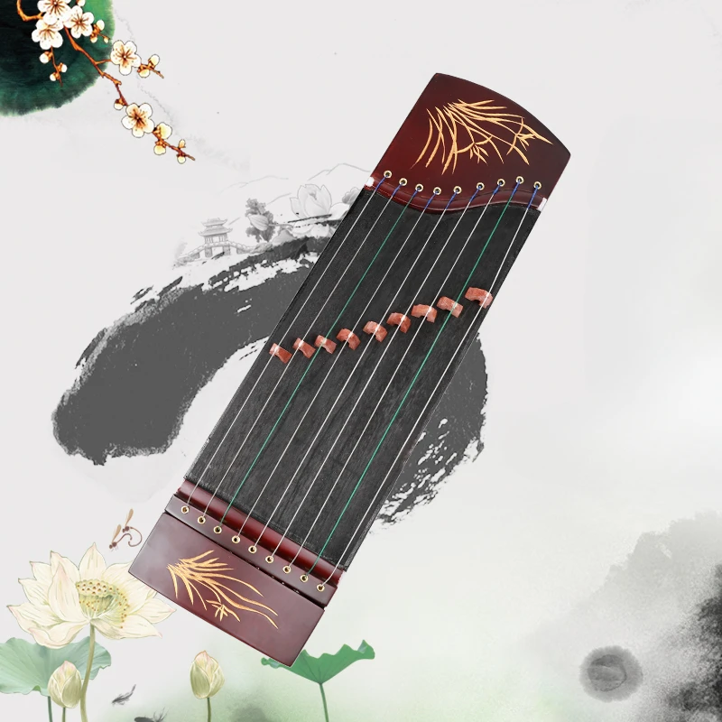 Chinese Instrument Guzheng Mini Wooden Traditional Professional Portable Practice String Instruments Finger Tip Accessories