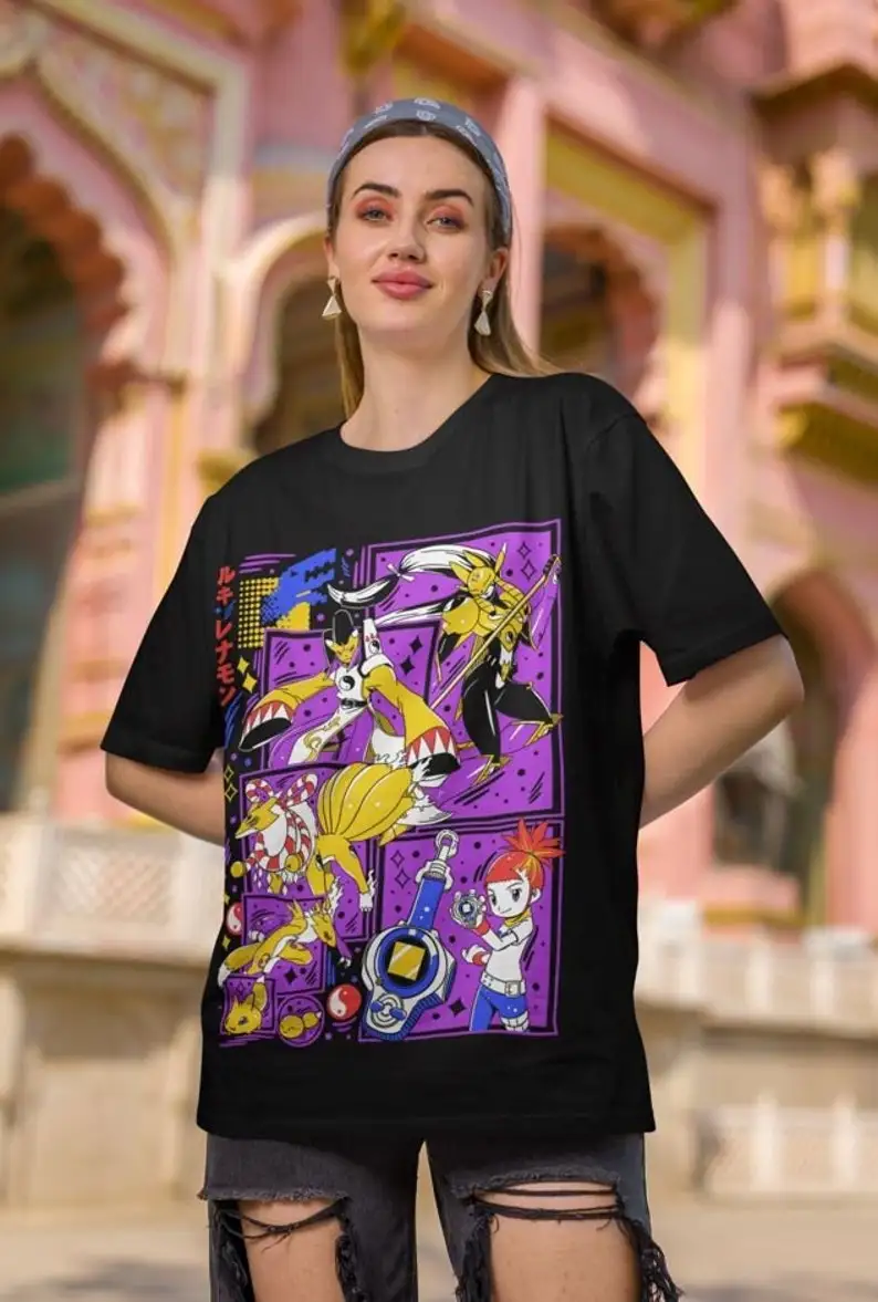 Renamon T-shirt - Viximon- Kyubimon Shirt - Relemon