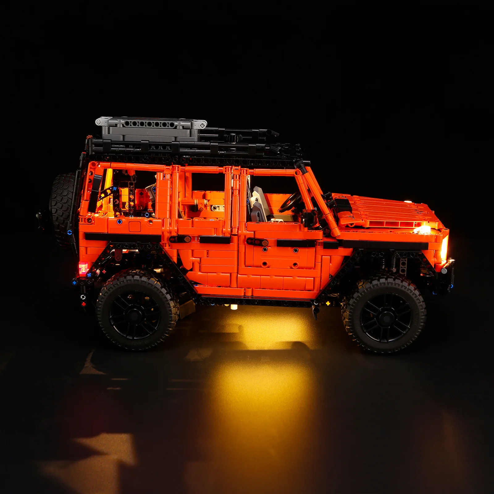 (Only LED Light No Bricks) 42177 PROFESSIONAL Line Orange SUV Car (Not Include Building Blocks Bricks Kits Sets Model)