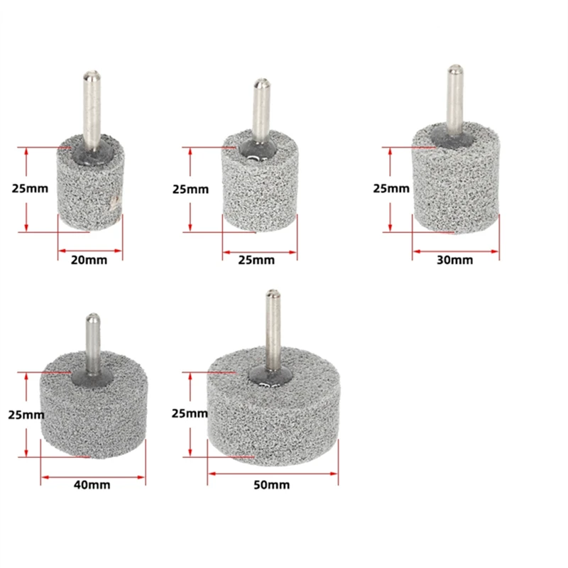 6mm Shank Nylon Fiber Polishing Wheel 20/25/30/40/50mm Grinding Sharpening For Drill Abrasive Tools