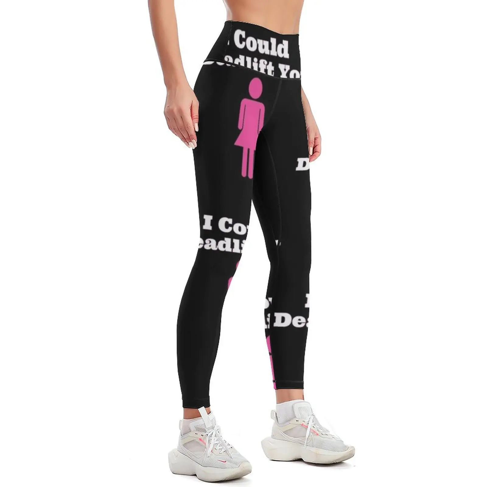 Womens I Could Deadlift You, Workout Gym Lifting Powerlifting, Female Powerlifting Leggings sports shirts gym Womens Leggings