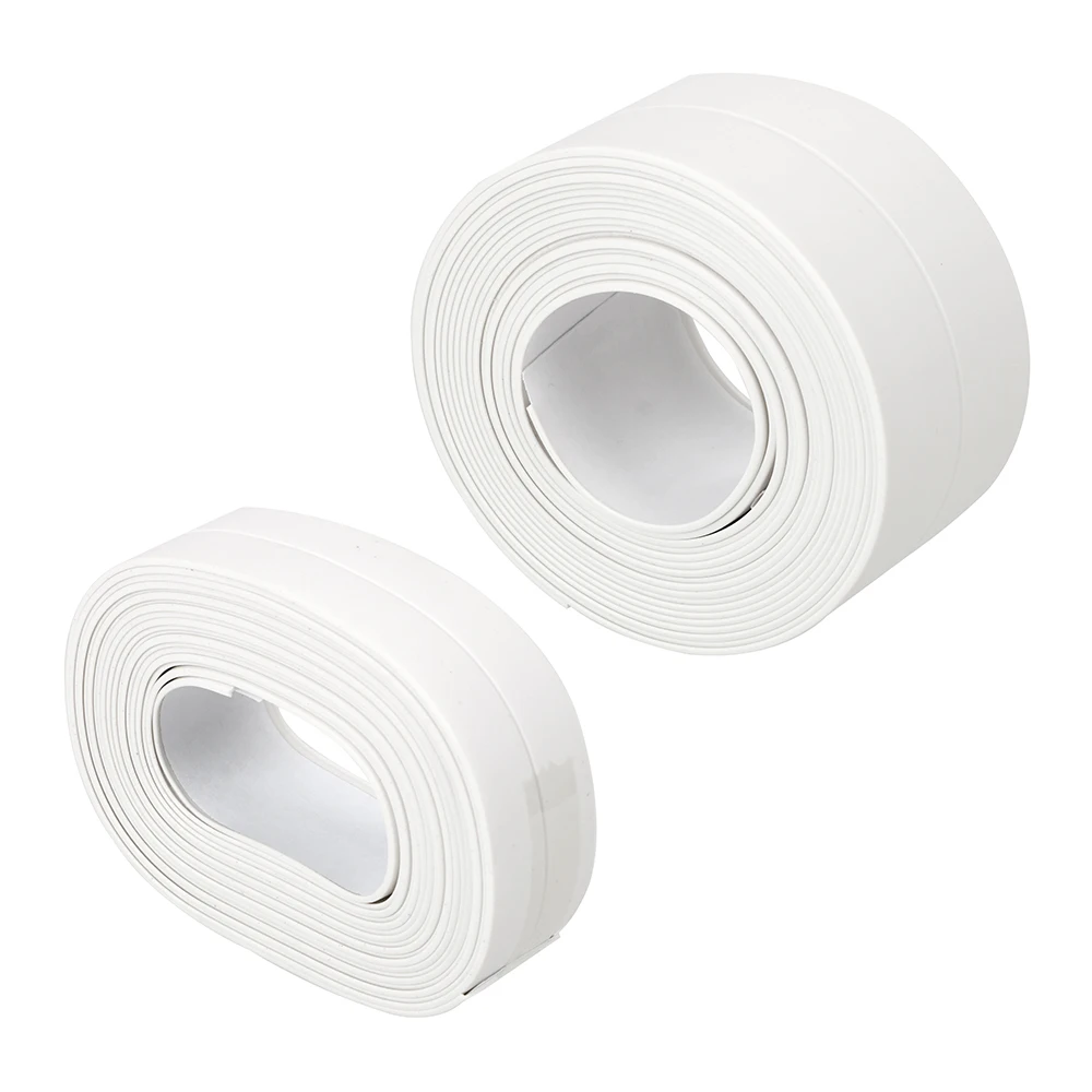 Mildew Tape PVC Kitchen Bathroom Wall Sealing Tape Adhesive Tile Crack Repair Waterproof