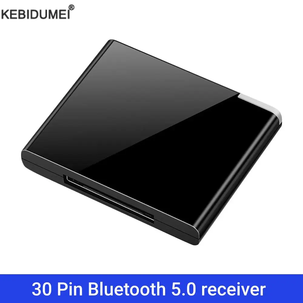 Bluetooth 5.0 Audio Receiver A2DP 3.6cm I-WAVE IPod 30 Pin USB Dongle Music Wireless Adapter For Car PC TV Headphones