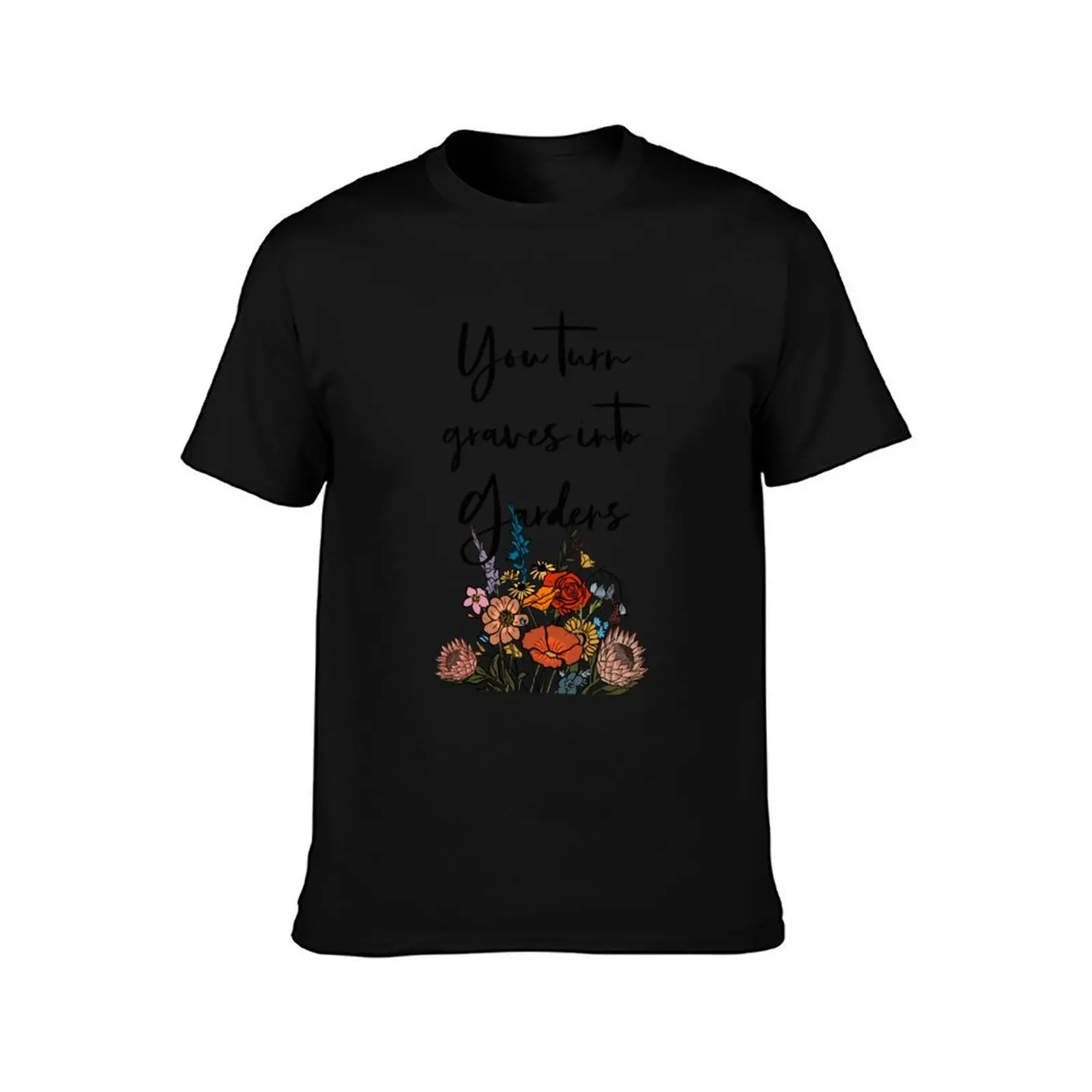 Graves Into Gardens T-Shirt Casual Minimalist Short Sleeve Top