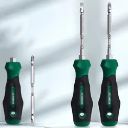 Removable Magnetic Double-head Slotted Corss Screwdriver Non-slip Handle Nutdrivers Workshop Equipment Hand Tools
