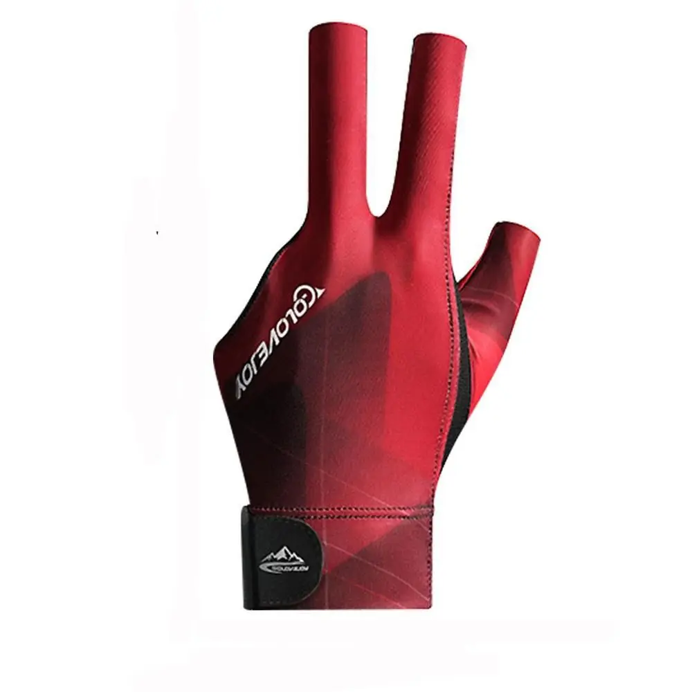 Spandex Anti Skid Elasticity Three Fingers Billiard Glove Snooker Glove Left Hand