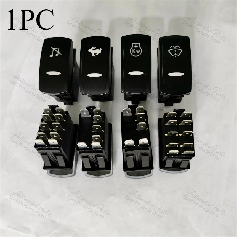 Suitable for EC220D EC380D EC480D Excavator, Wiper Headlight Idle Mode Switch Button, Cab Rocker Control Switch