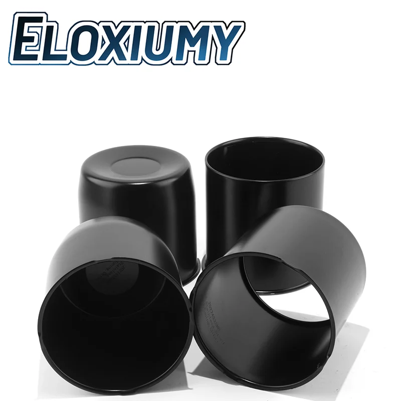 Eloxiumy 2pcs or 4pcs 108mm Closed/Opened End Stainless Push Through Hub Center Caps For Truck Trailer Wheel Rims External Parts