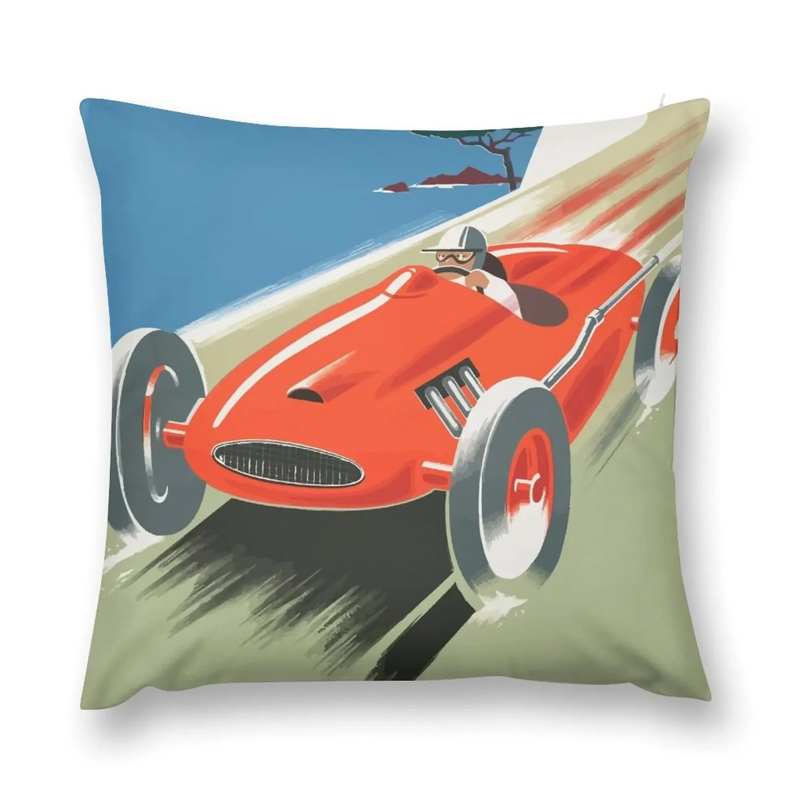 

Vintage Cte d'Azur Poster Throw Pillow sleeping pillows Pillow Decor Plaid Sofa pillow