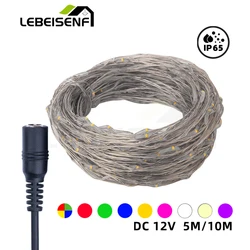 DC 12V Powered 5M 10M LED Copper Wire String Light Fairy tale light for Indoor & Outdoor Fertive Party Lighting DIY Decoration