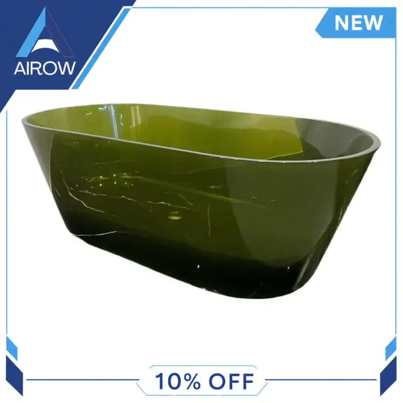 for Custom Acrylic Freestanding Bathtub Transparent Resin Soaking Spa Tub Indoor Hotel Villa Bathroom Massage Deep