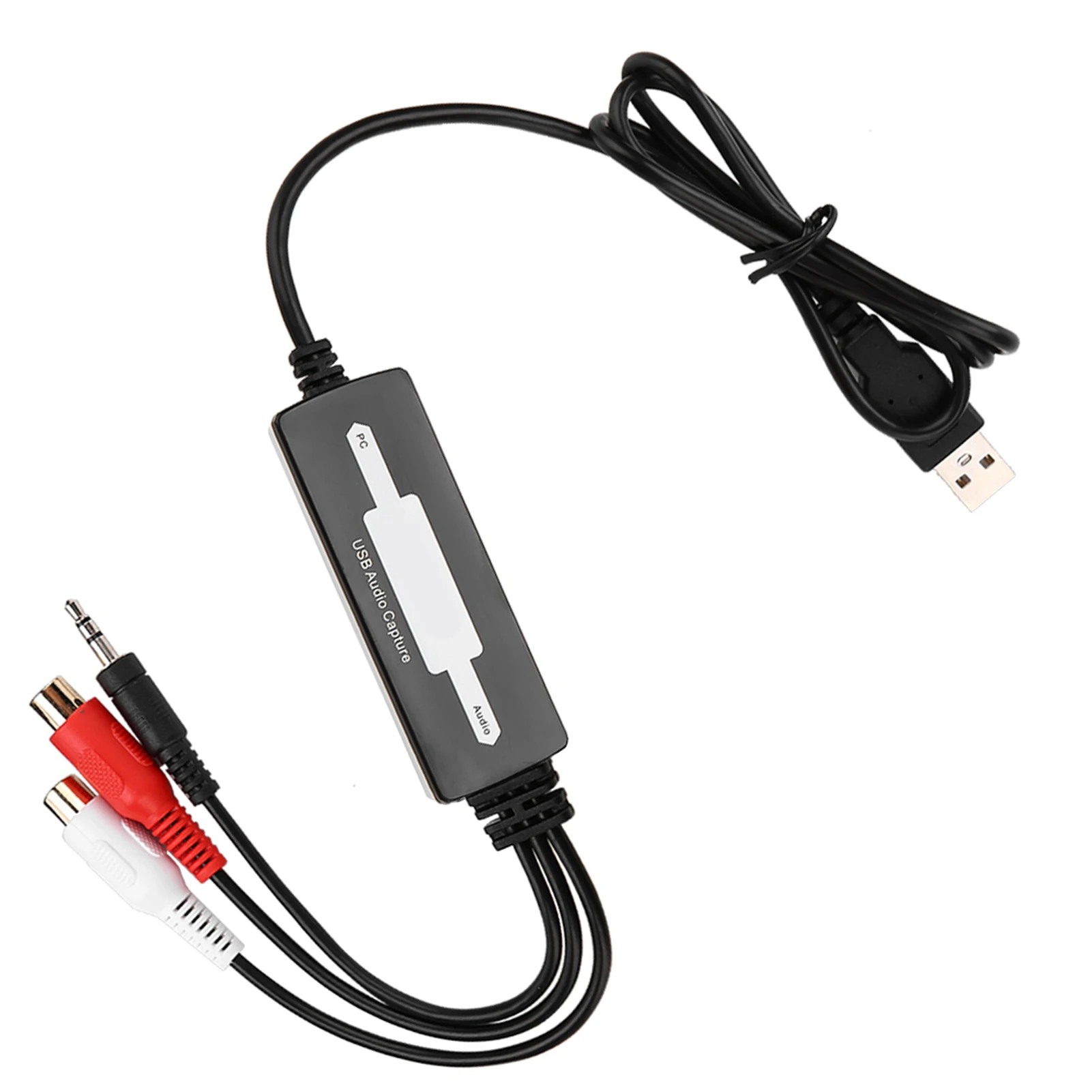 USB Audio Capture Recorder Card Converts Turntables Cassettes to MP3/WAV USB Audio Capture Recorder